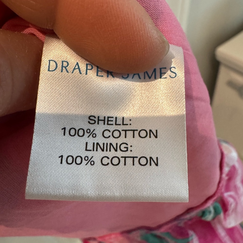 Draper James Coral-Pink wrap midi sundress - Picture 9 of 9